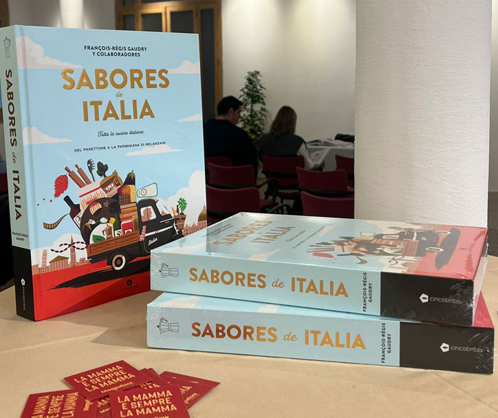 Presentacin del libro SABORES DE ITALIA edicin Cinco Tintas.