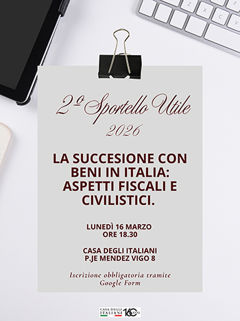 La sucessione con beni in Italia: aspetti civici e civilistici