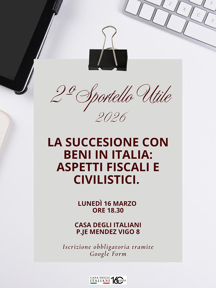 La sucessione con beni in Italia: aspetti civici e civilistici