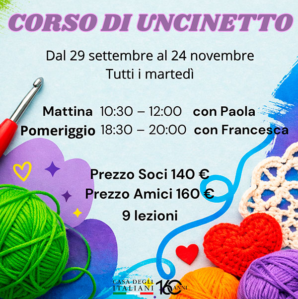 Corso di uncinetto